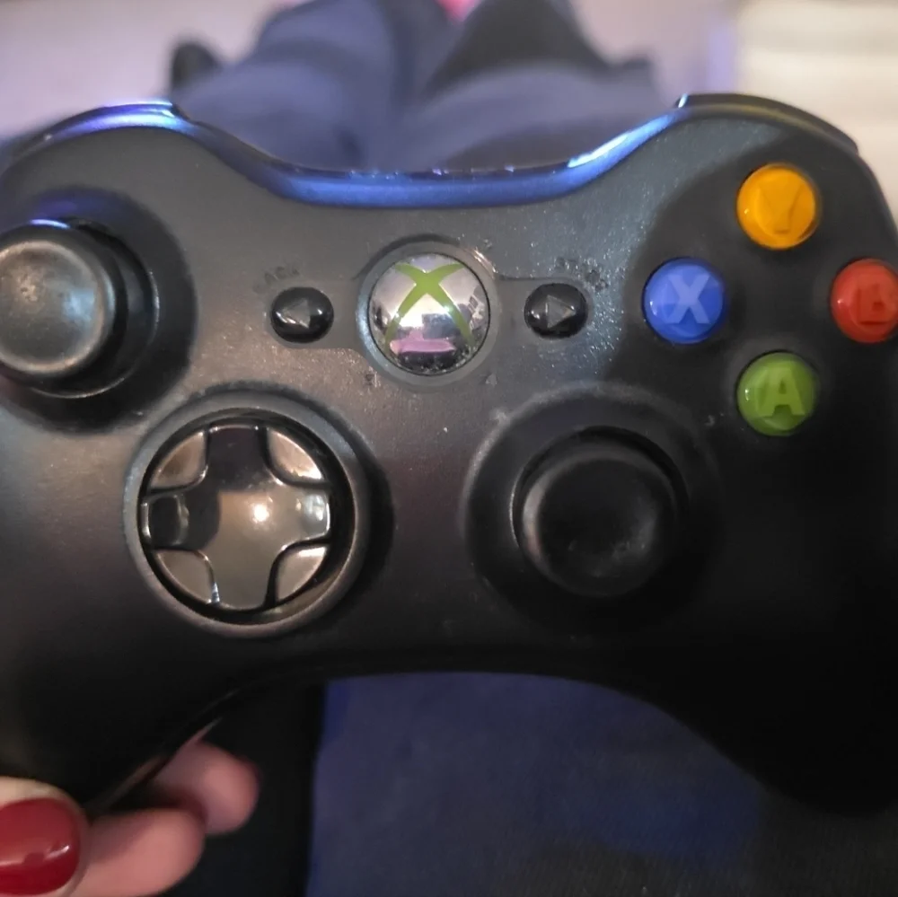 Genuine Microsoft Xbox 360 Wireless Controller Black Gamer Video Game